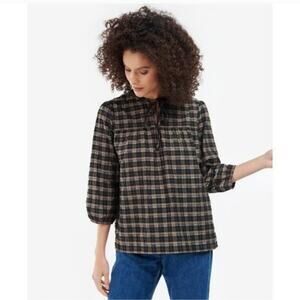 NWT Barbour Lorelie Shirt In Praline Design Size 14